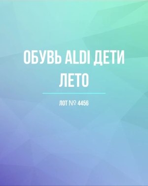 Купить Обувь ALDI дети лето#10 кг, ЛОТ №4456 оптом в Рязани и Рязанской области