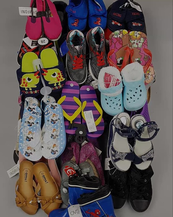 Фотография  522 - Обувь детская СТОК Summer#7,85 кг, ЛОТ №6196 оптом в Рязани и Рязанской области