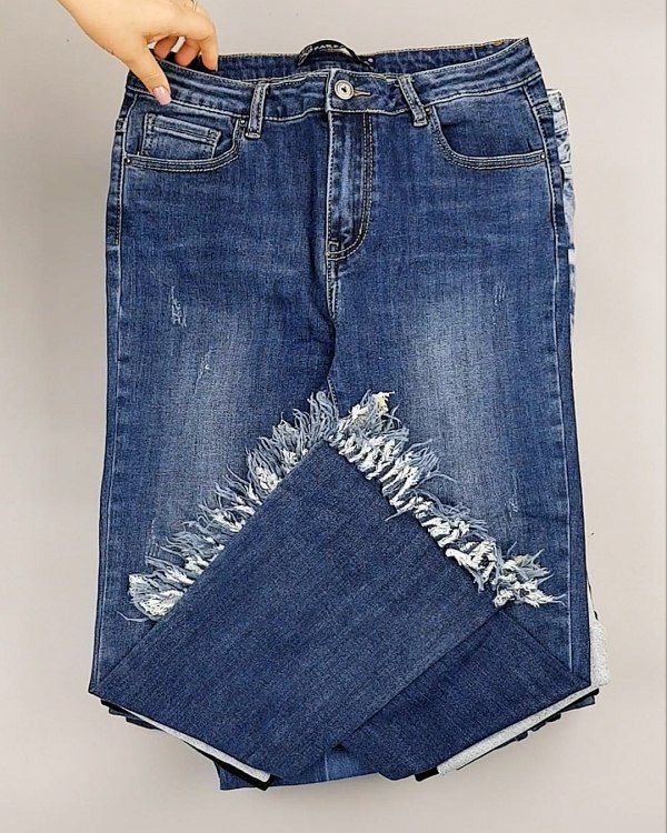 Фотография  870 - Cream Джинсы женские#25 кг оптом в Рязани и Рязанской области