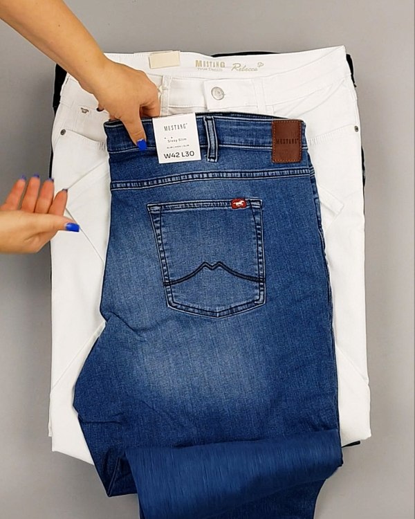 Фотография  837 - Джинсы MUSTANG м/ж#5 кг, ЛОТ №6961 оптом в Рязани и Рязанской области