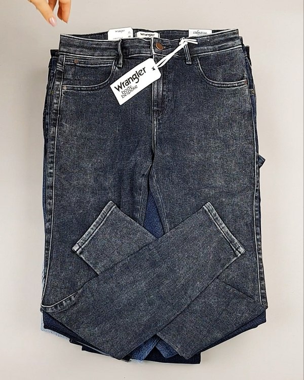 Фотография  819 - Джинсы WRANGLER м/ж#8,1 кг, ЛОТ №7011 оптом в Рязани и Рязанской области