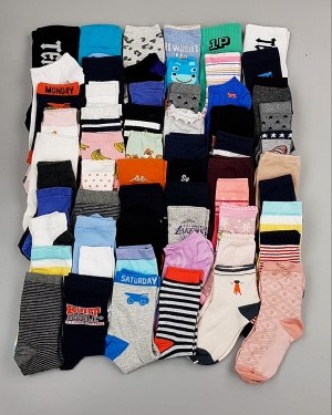 Купить Носки дети СТОК лето#5 кг, ЛОТ №6993 оптом в Рязани и Рязанской области