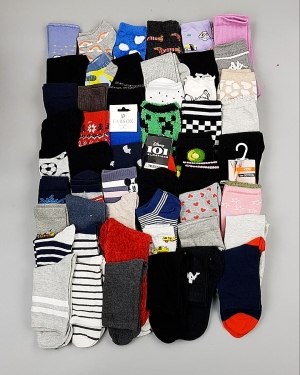 Купить Носки дети СТОК зима#5 кг, ЛОТ №6989 оптом в Рязани и Рязанской области