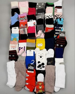 Купить Носки дети СТОК зима#5 кг, ЛОТ №6986 оптом в Рязани и Рязанской области