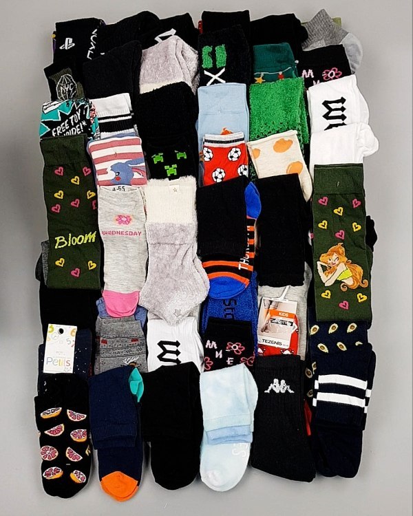 Фотография  376 - Носки дети СТОК зима#5 кг, ЛОТ №6988 оптом в Рязани и Рязанской области