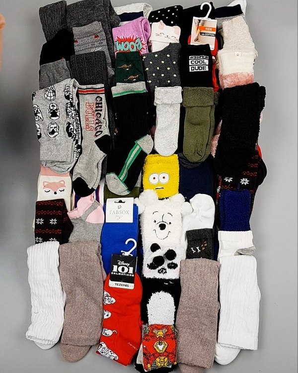 Фотография  944 - Носки дети СТОК зима#5 кг, ЛОТ №6986 оптом в Рязани и Рязанской области