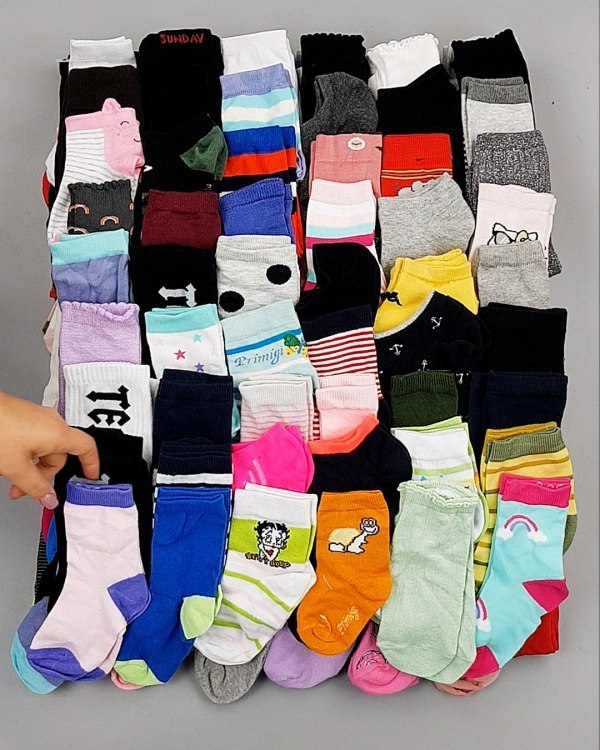 Фотография  453 - Носки дети СТОК лето#5 кг, ЛОТ №6993 оптом в Рязани и Рязанской области