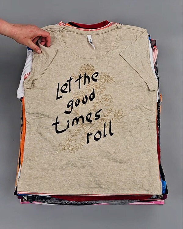 Фотография  561 - Футболки м/ж Cr+Ex#8 кг, ЛОТ № ВК0100 оптом в Рязани и Рязанской области