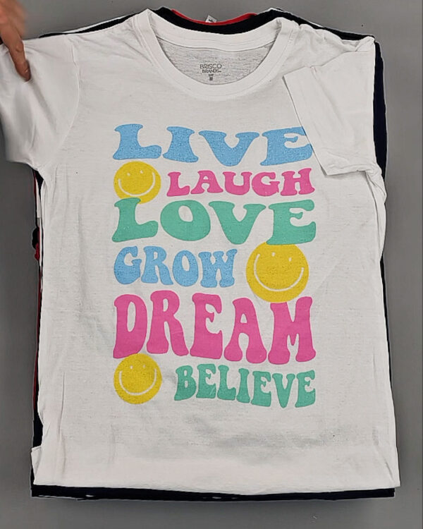 Фотография  778 - Футболки м/ж (Printed T-Shirts New)#5 кг, ЛОТ №8913 оптом в Рязани и Рязанской области