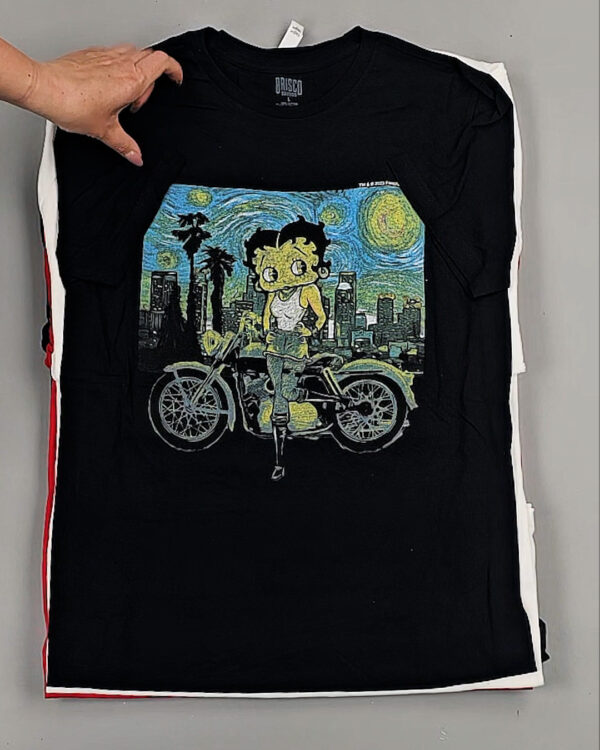 Фотография  509 - Футболки м/ж (Printed T-Shirts New)#5 кг, ЛОТ №8913 оптом в Рязани и Рязанской области