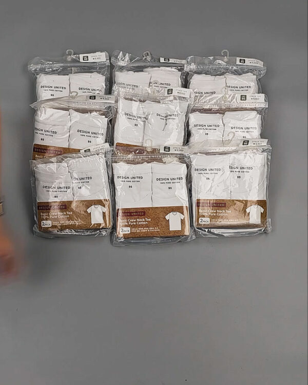 Фотография  171 - Футболка белая муж Корея 085#5 кг оптом в Рязани и Рязанской области