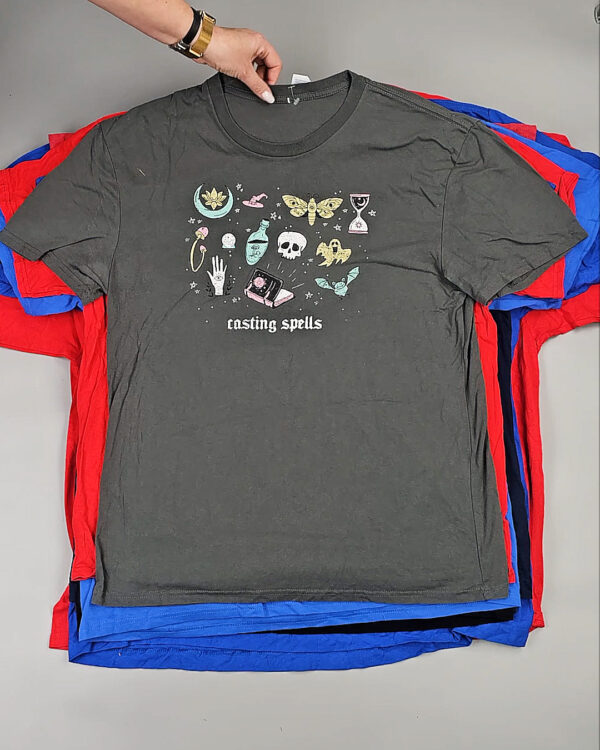 Фотография  474 - Футболки м/ж (Super T-Shirts Printed)#10 кг, ЛОТ СХ-0271 оптом в Рязани и Рязанской области